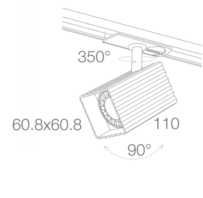 JR082 S Monofaze Soketli Ray Spot Armatür - 2